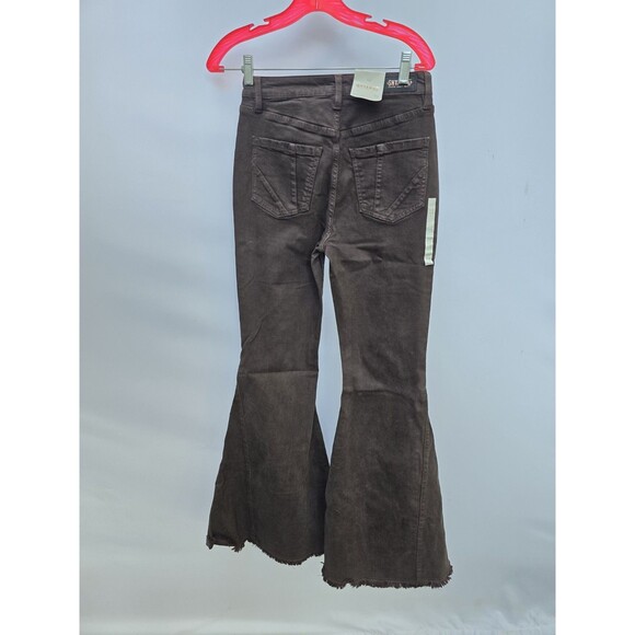 Shyanne Women's High Rise Flare Jeans Size W28 L34 Brown - Picture 5 of 6
